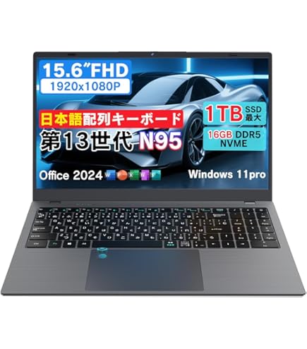 Amazon.co.jp: VETESA Office 2024搭載 ノートパソコン 15.6 イン 1920